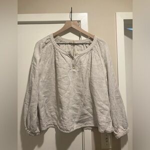Gillian Stevens linen top